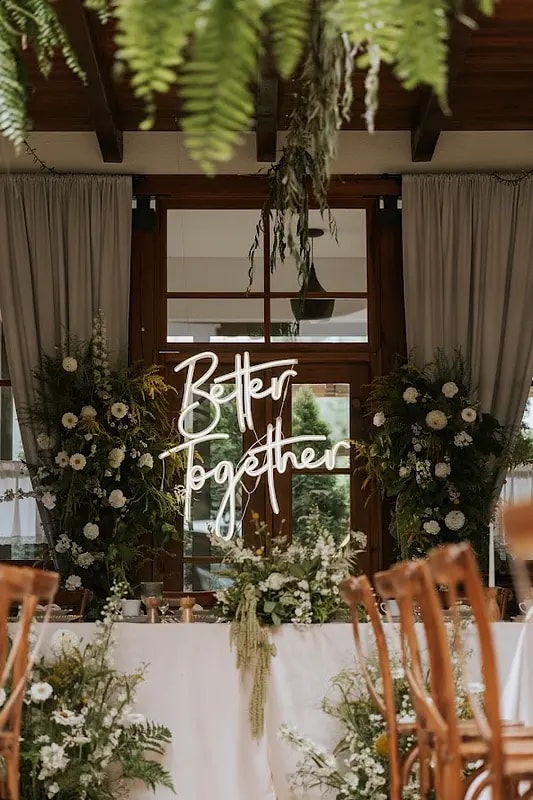 Napis LED Better Together