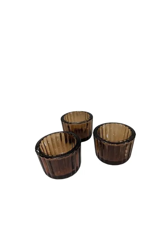 Świecznik brązowy tealight