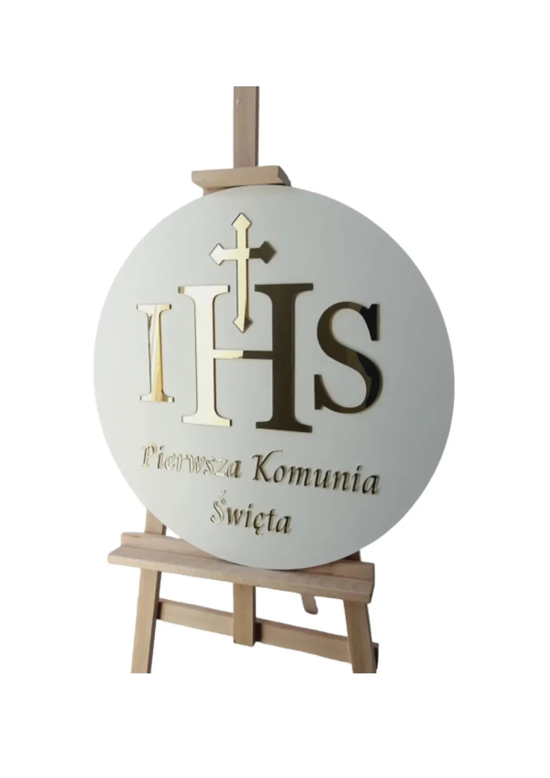 Tablica komunijna IHS biała