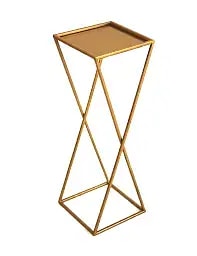 Stojaki geometryczne złote, na skos