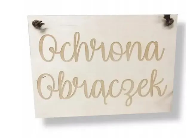 Tabliczka OCHRONA OBRĄCZEK